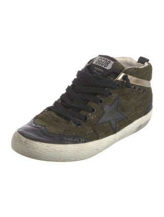 Golden Goose Canvas Distressed Accents Sneakers