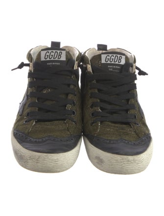 Golden Goose Canvas Distressed Accents Sneakers