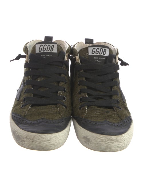 Golden Goose Canvas Distressed Accents Sneakers