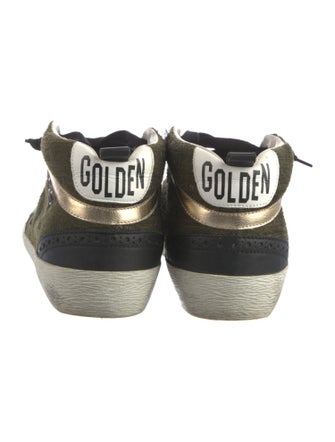 Golden Goose Canvas Distressed Accents Sneakers