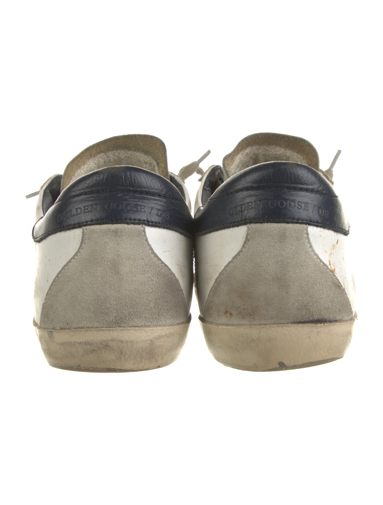 Golden Goose Leather Colorblock Pattern Sneakers
