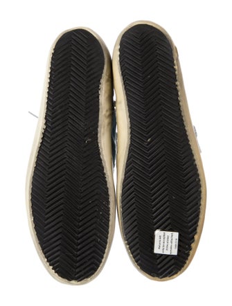 Golden Goose Denim Colorblock Pattern Sneakers
