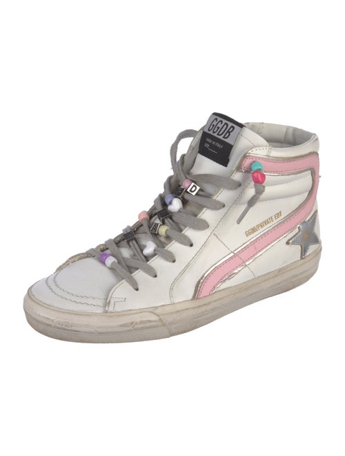 Golden Goose Leather Printed Lace-Up Boots