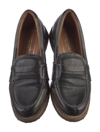 Golden Goose Leather Distressed Accents Loafers