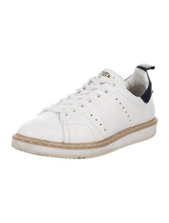 Golden Goose Leather Colorblock Pattern Sneakers