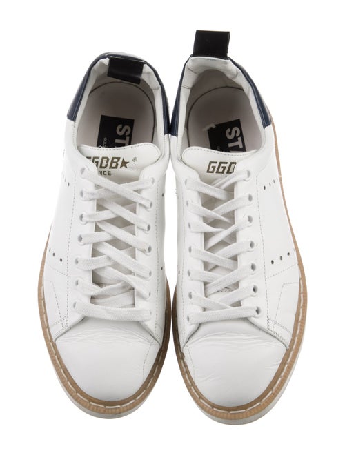 Golden Goose Leather Colorblock Pattern Sneakers