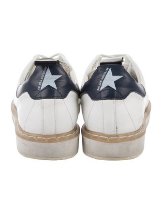 Golden Goose Leather Colorblock Pattern Sneakers