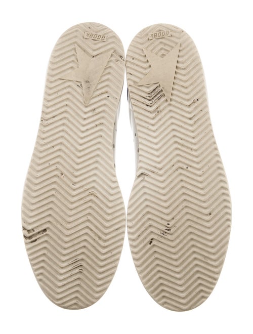 Golden Goose Leather Colorblock Pattern Sneakers