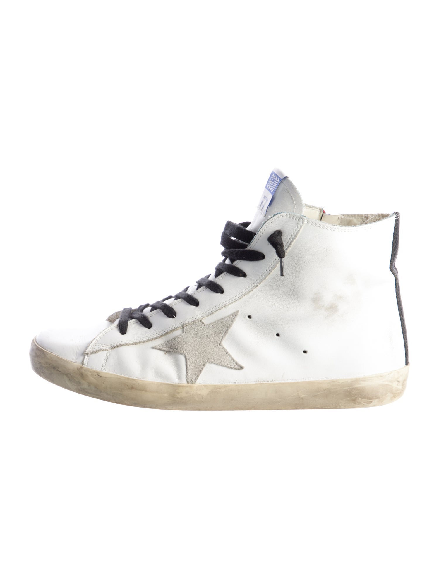 Golden Goose Leather Distressed Accents Sneakers
