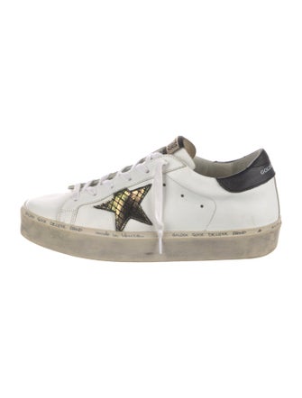 Golden Goose Leather Distressed Accents Sneakers