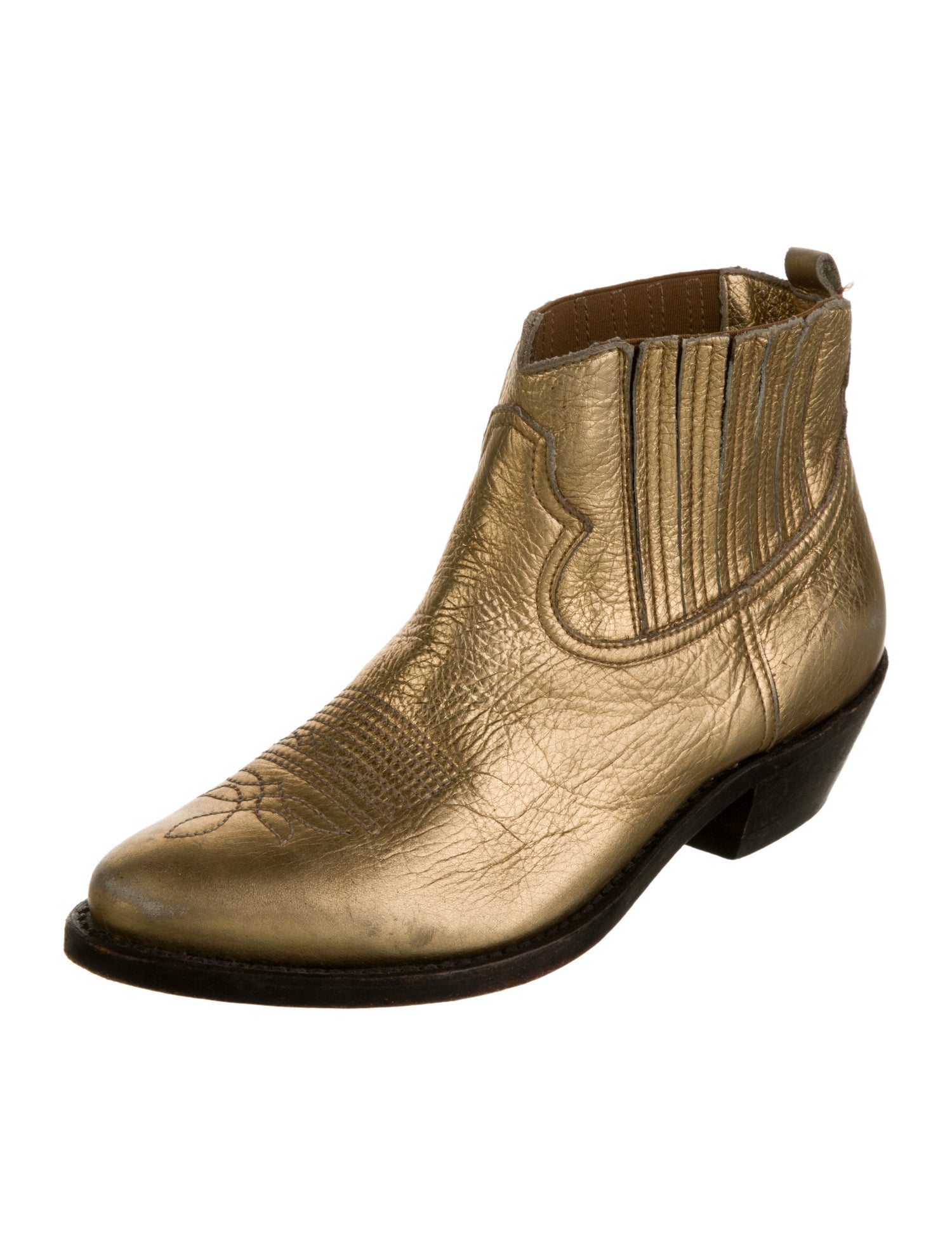 Golden Goose Leather Western Boots