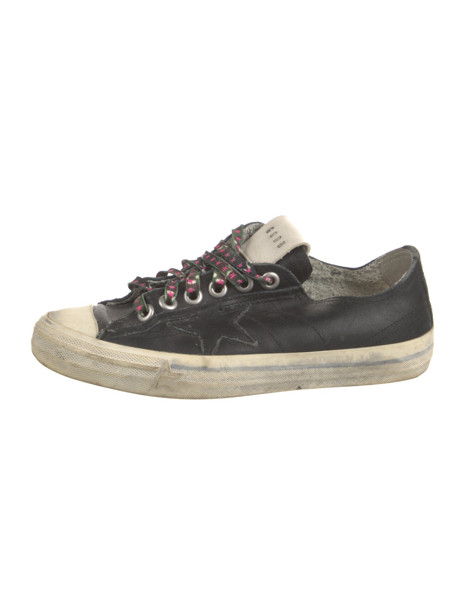 Golden Goose Velvet Distressed Accents Sneakers