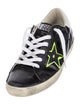 Golden Goose Leather Graphic Print Sneakers