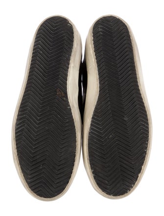 Golden Goose Leather Graphic Print Sneakers