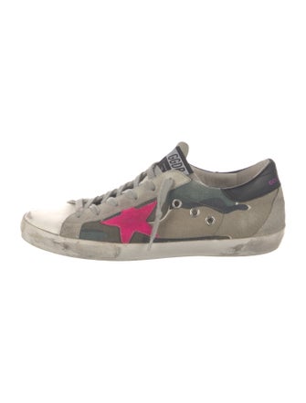 Golden Goose Canvas Printed Sneakers