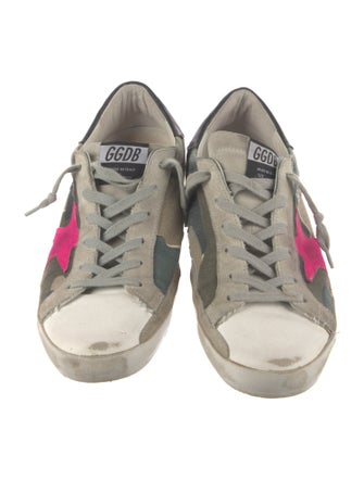 Golden Goose Canvas Printed Sneakers