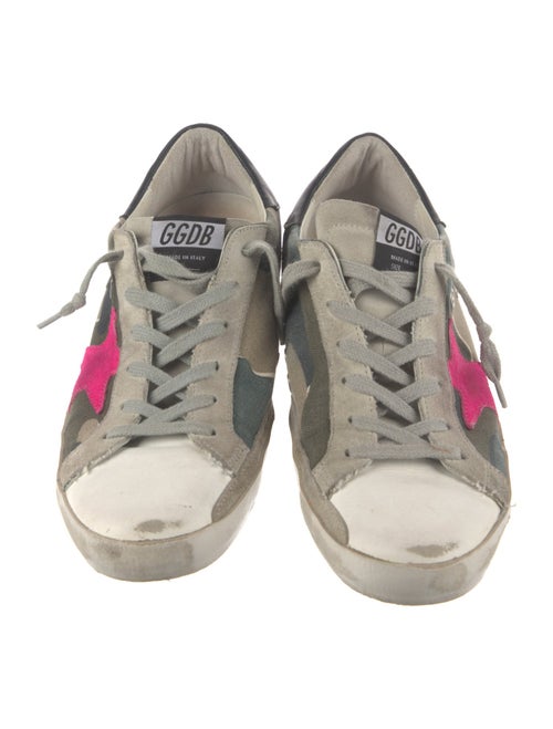 Golden Goose Canvas Printed Sneakers