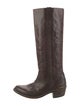 Golden Goose Leather Distressed Accents Riding Boots