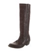 Golden Goose Leather Distressed Accents Riding Boots