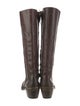 Golden Goose Leather Distressed Accents Riding Boots