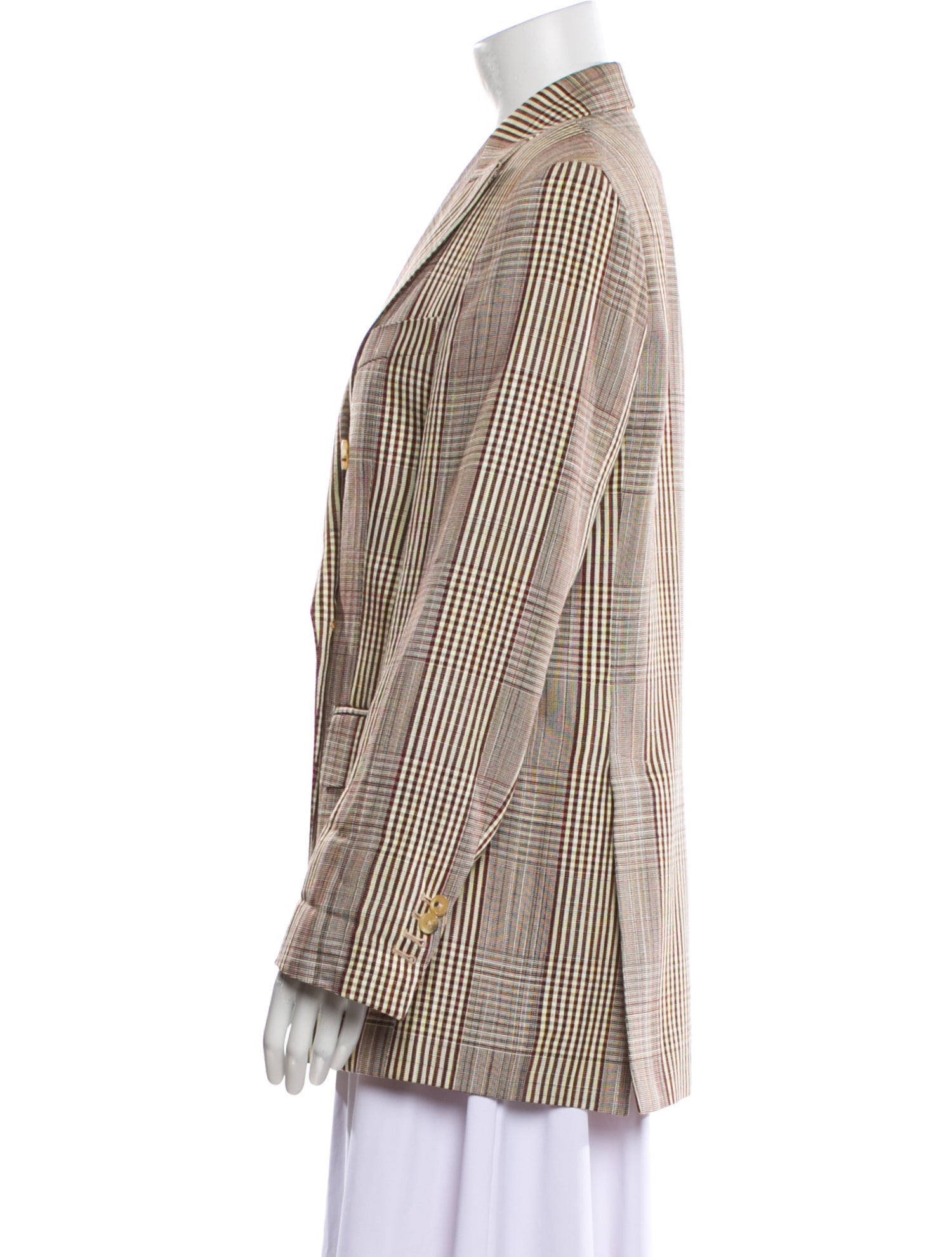 Golden Goose Plaid Print Blazer