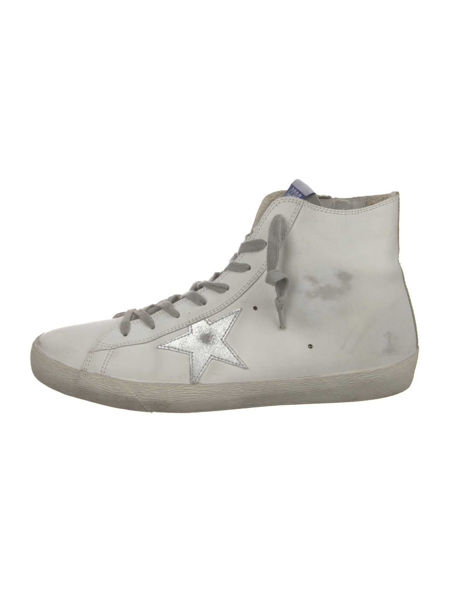 Golden Goose Leather Graphic Print Sneakers