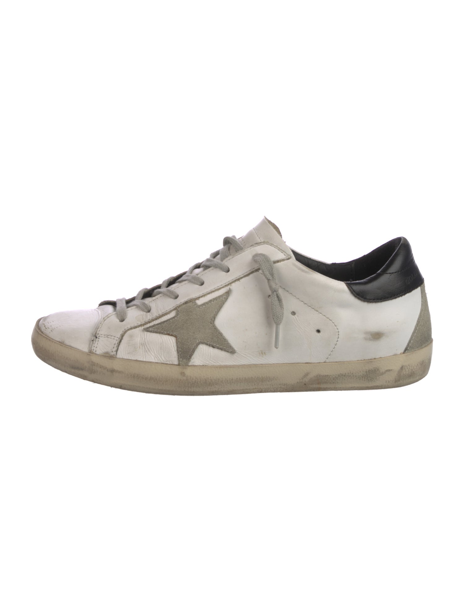 Golden Goose Leather Printed Sneakers