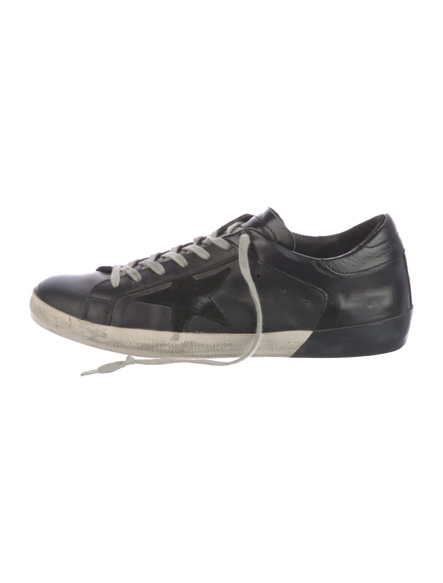 Golden Goose Leather Distressed Accents Sneakers