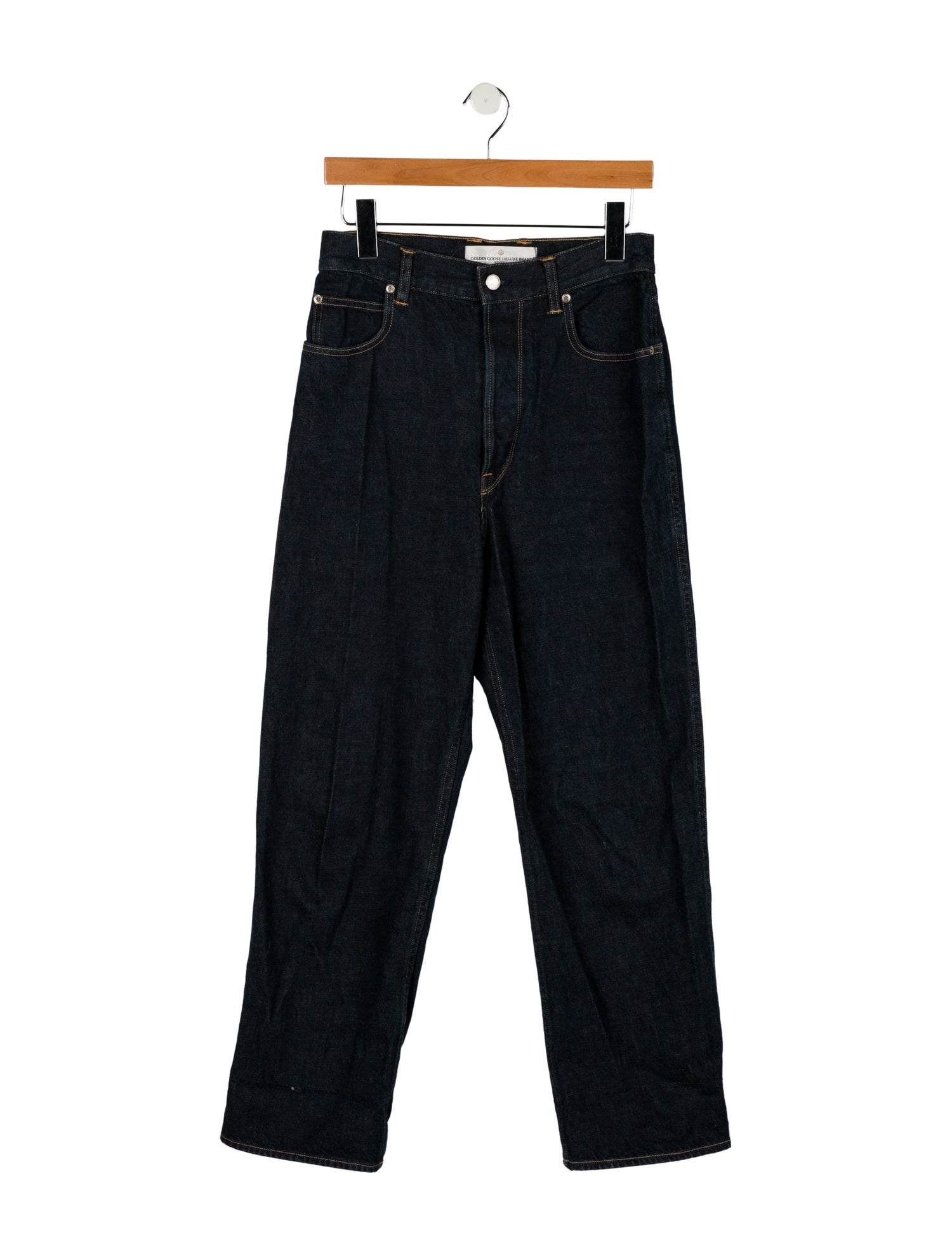 Golden Goose High-Rise Straight Leg Jeans