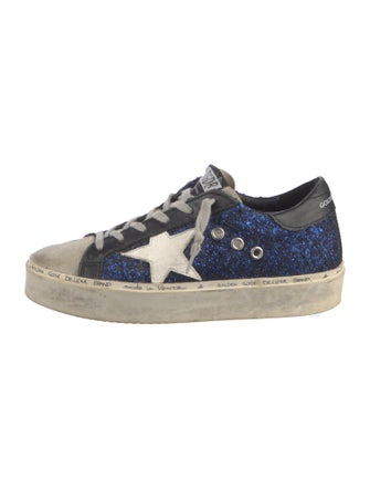 Golden Goose Glitter Colorblock Pattern Sneakers