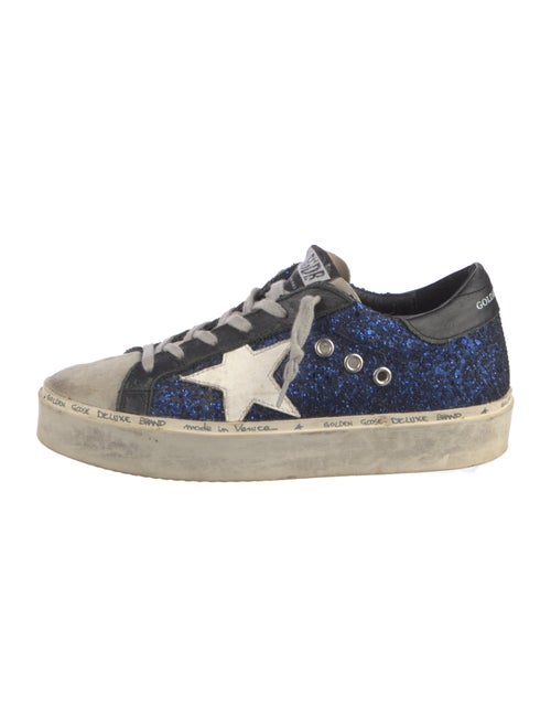 Golden Goose Glitter Colorblock Pattern Sneakers