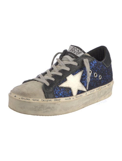 Golden Goose Glitter Colorblock Pattern Sneakers