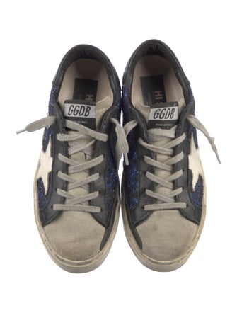 Golden Goose Glitter Colorblock Pattern Sneakers