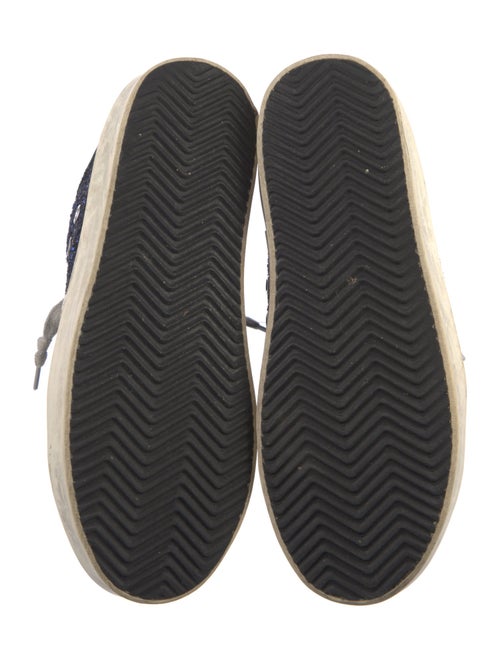 Golden Goose Glitter Colorblock Pattern Sneakers