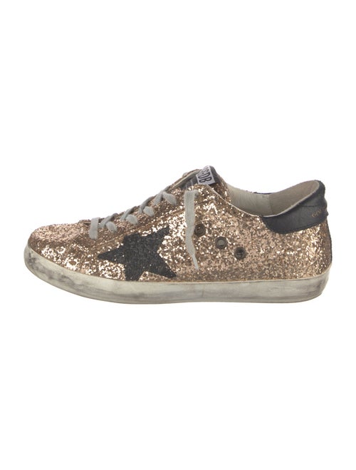 Golden Goose Glitter Graphic Print Sneakers
