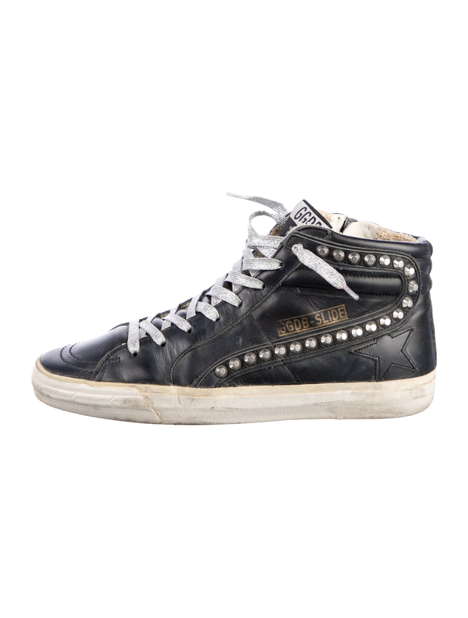 Golden Goose Leather Distressed Accents Sneakers