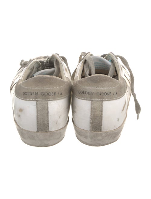 Golden Goose Leather Colorblock Pattern Sneakers