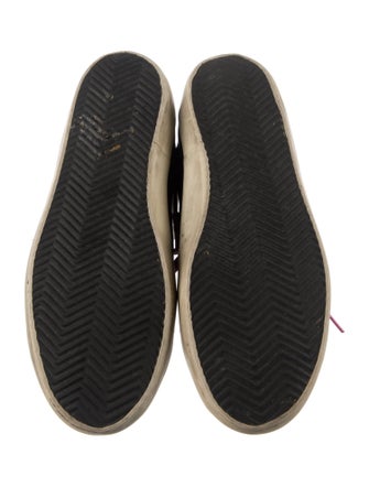 Golden Goose Leather Colorblock Pattern Sneakers