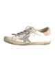 Golden Goose Leather Colorblock Pattern Sneakers