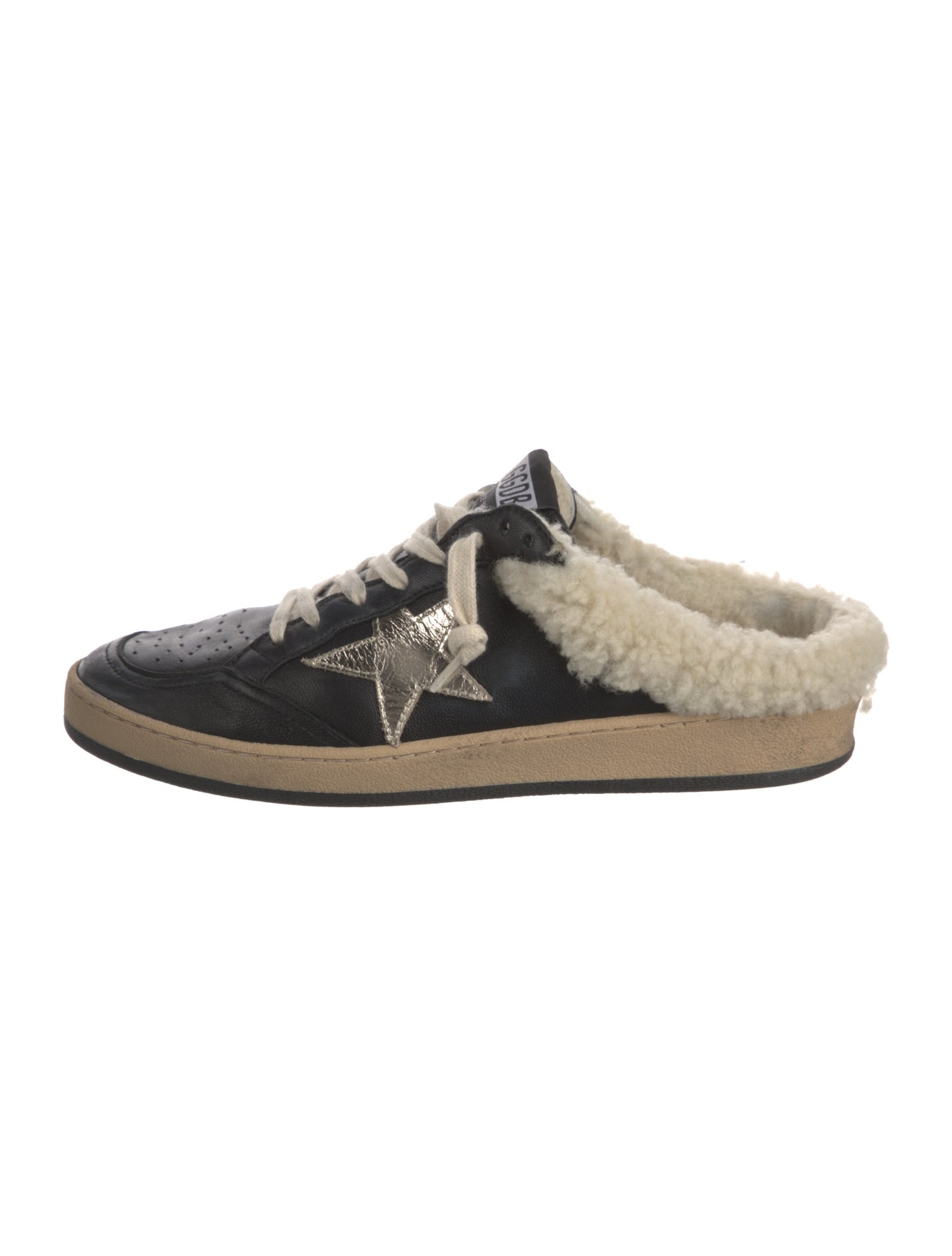 Golden Goose Leather Printed Sneakers