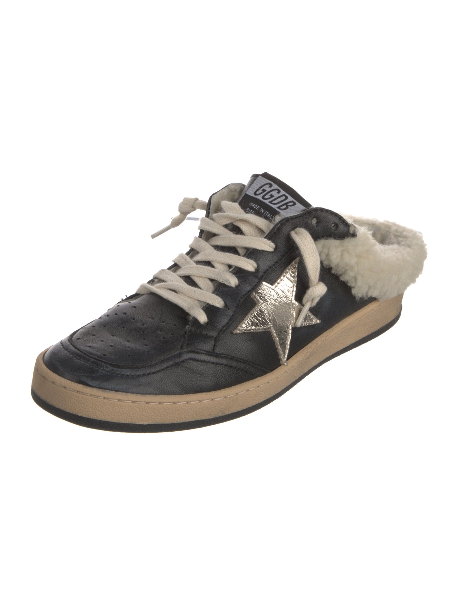 Golden Goose Leather Printed Sneakers