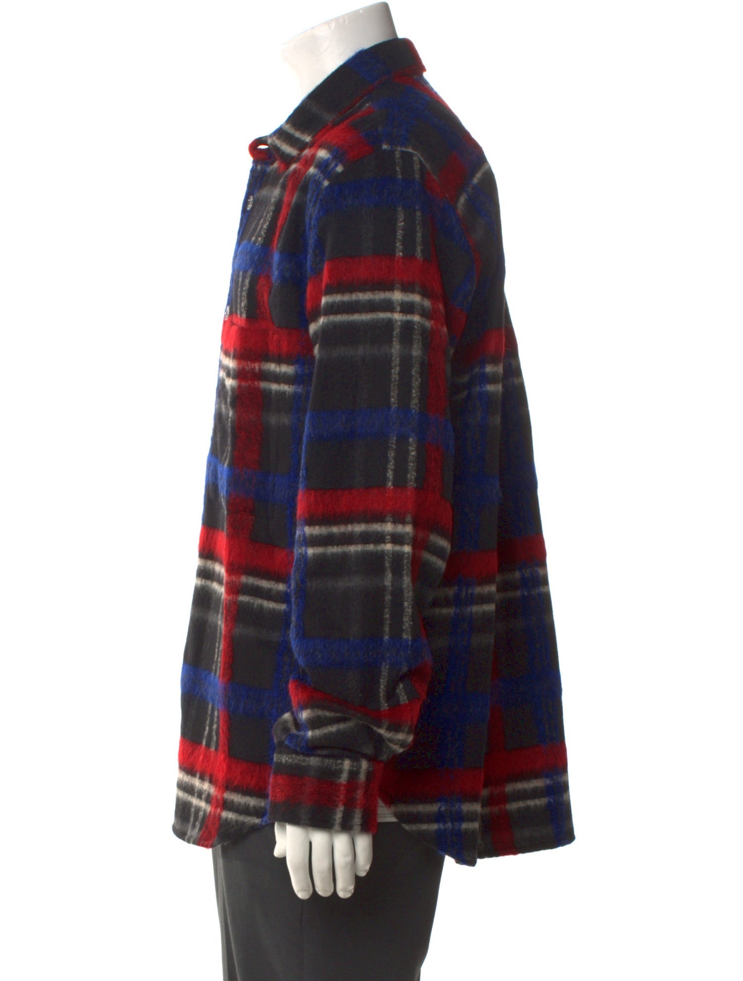 Golden Goose Plaid Print Long Sleeve Shirt