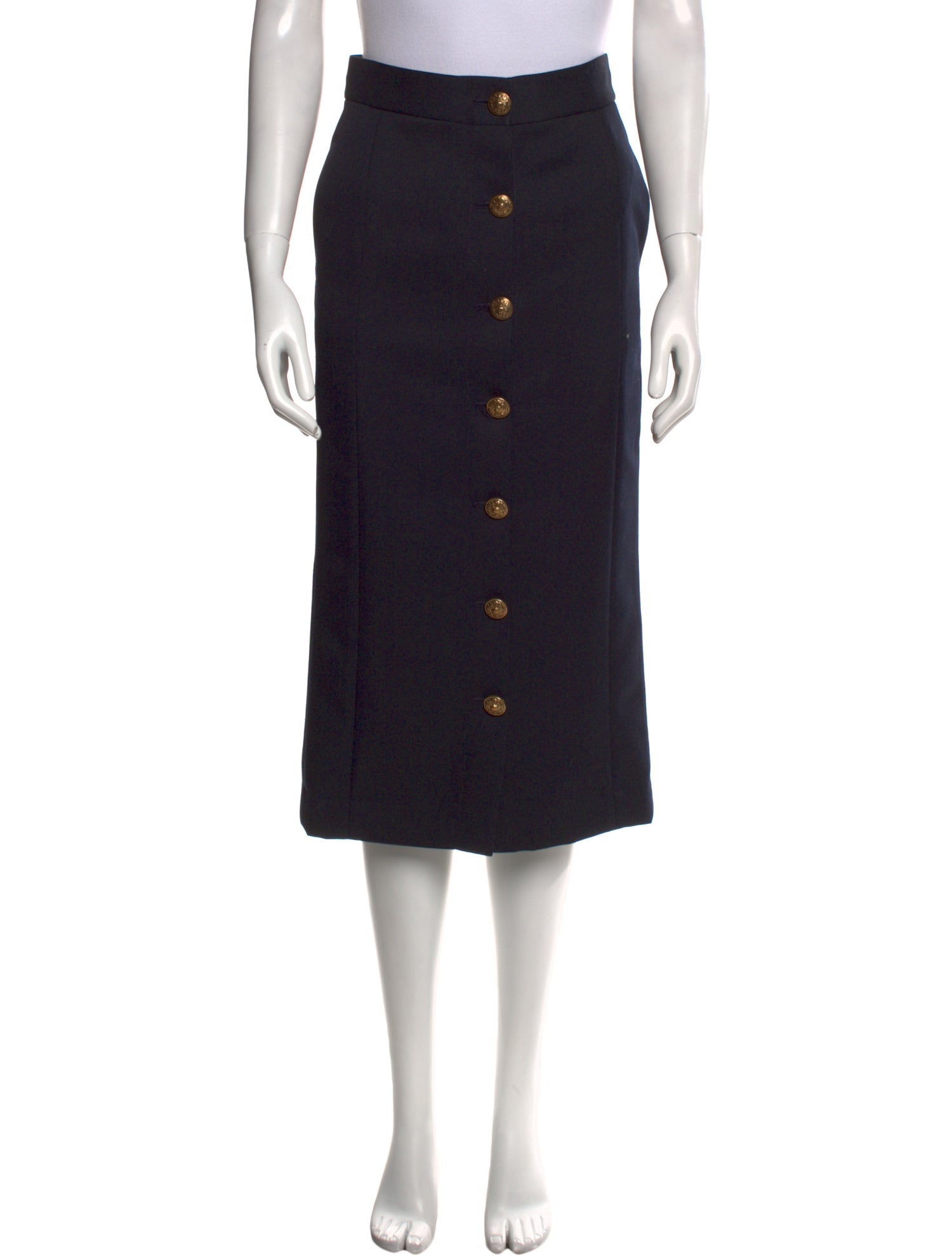 Golden Goose Studded Accents Midi Length Skirt