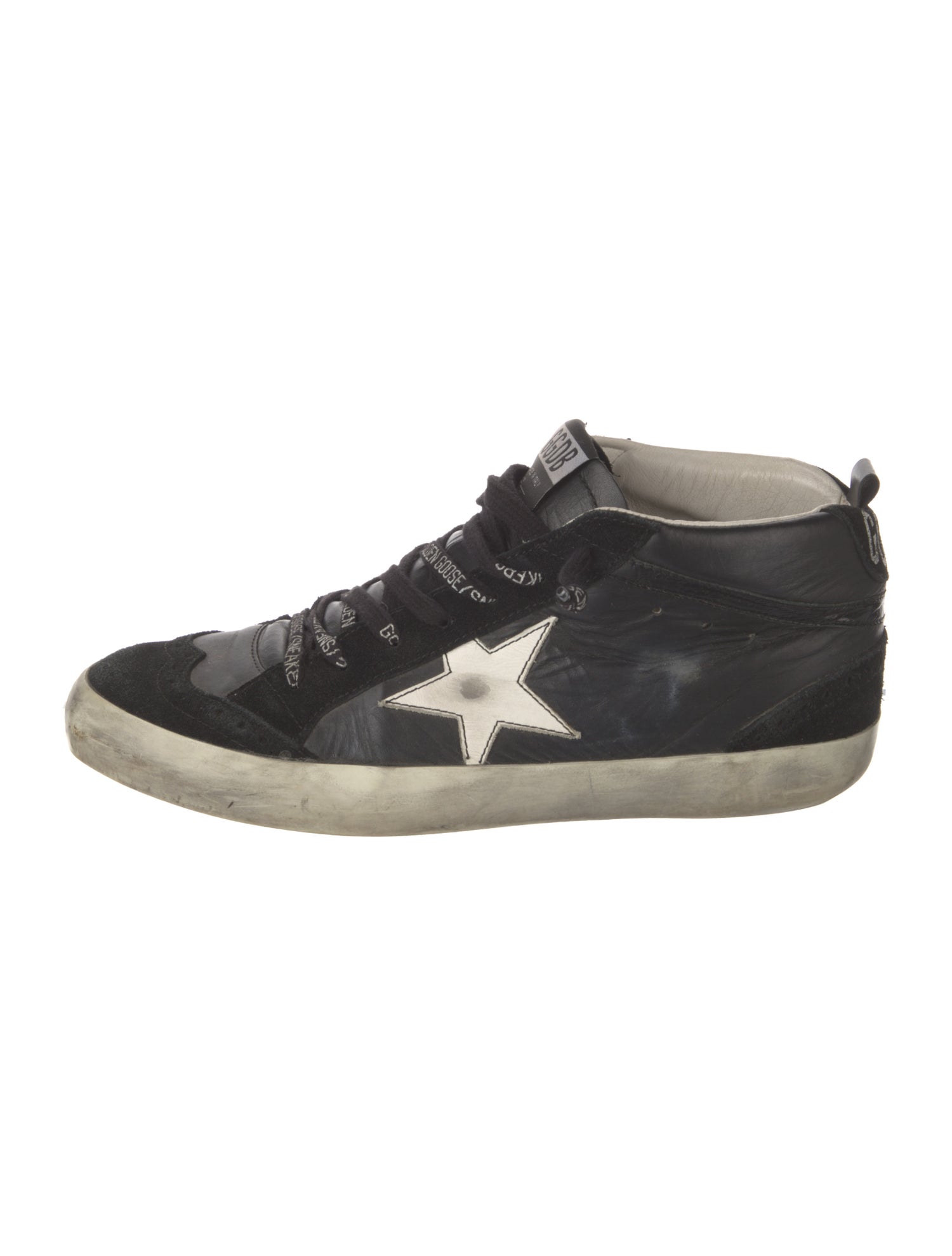 Golden Goose Suede Distressed Accents Sneakers