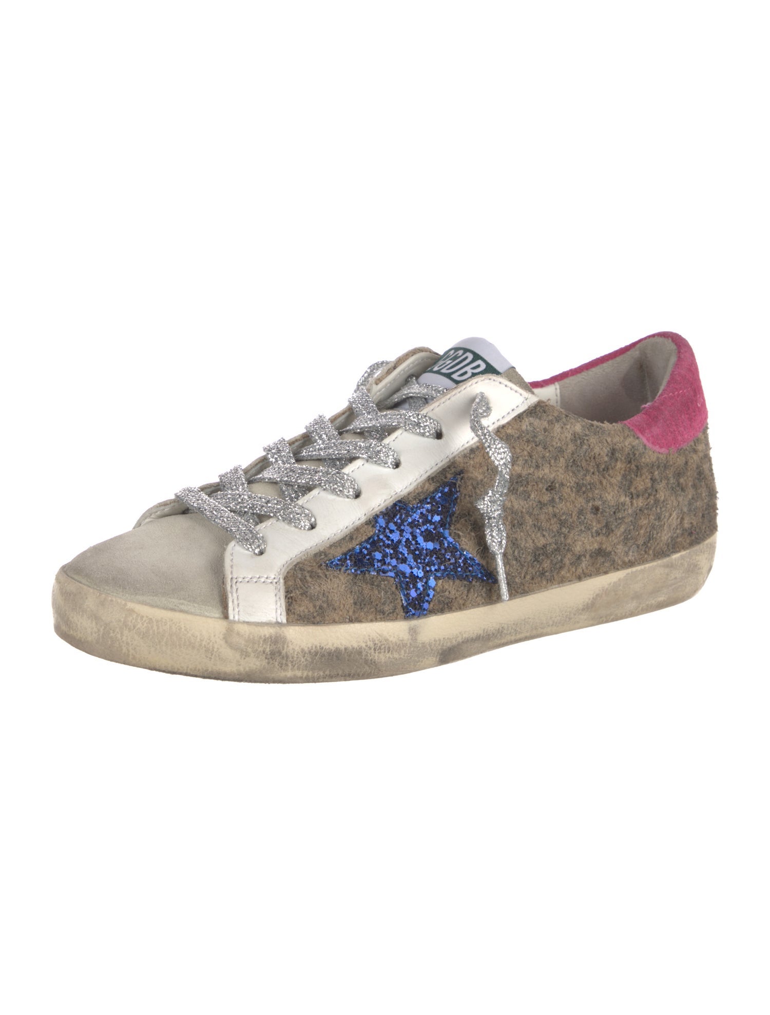 Golden Goose Suede Printed Sneakers