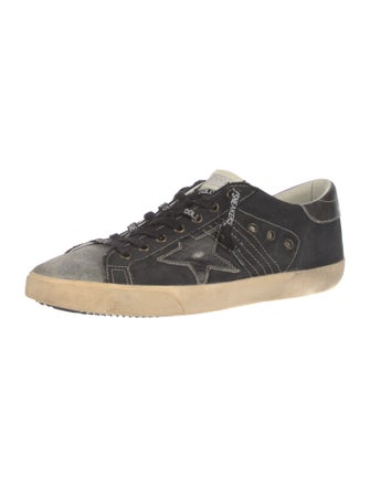 Golden Goose Canvas Distressed Accents Sneakers