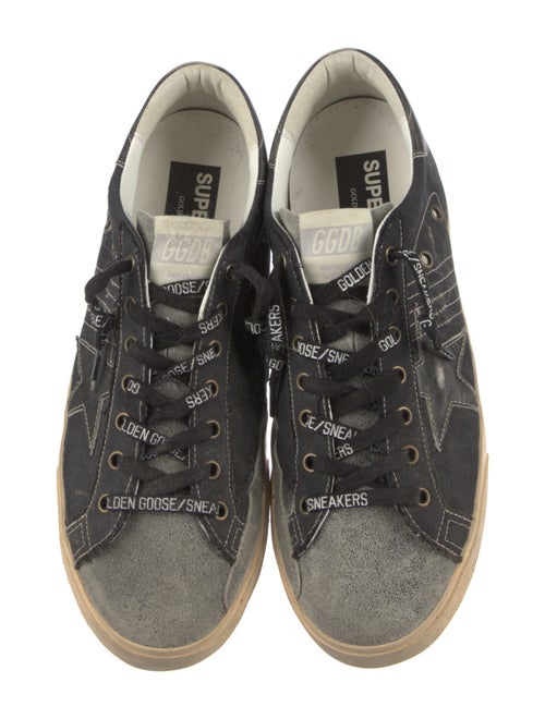 Golden Goose Canvas Distressed Accents Sneakers