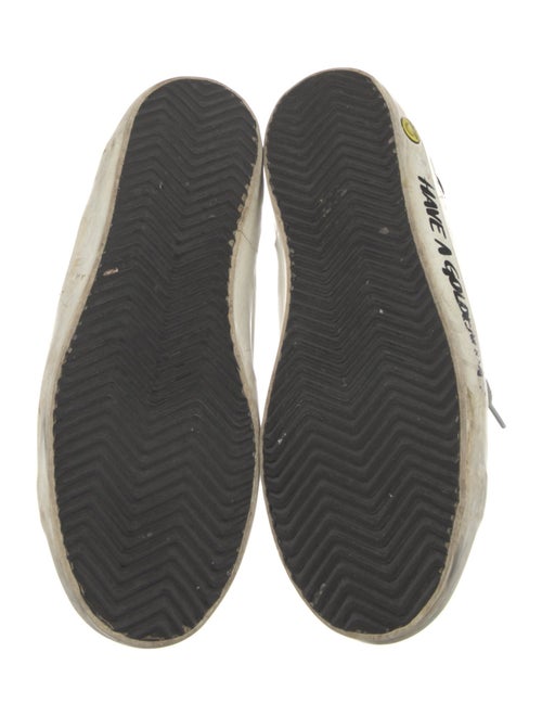 Golden Goose Leather Colorblock Pattern Sneakers