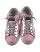 Golden Goose Leather Colorblock Pattern Sneakers