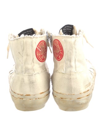 Golden Goose Canvas Distressed Accents Sneakers